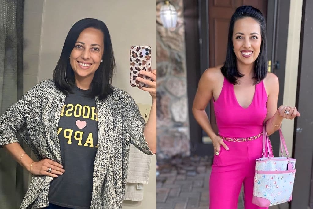 Real client before and after working with Linda Paige, transformation 5 of 9
