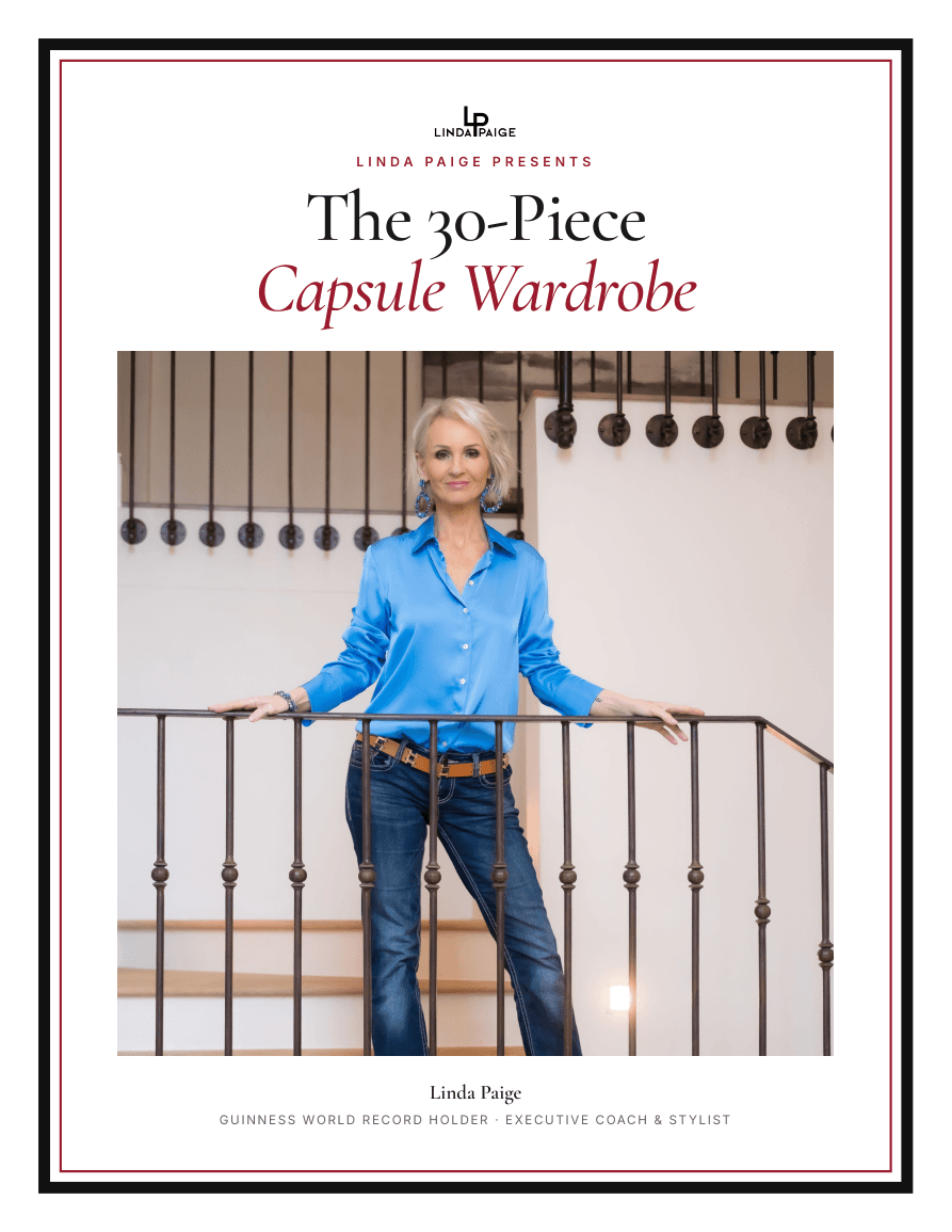 The cover of Linda’s 30-Piece Capsule Wardrobe guide